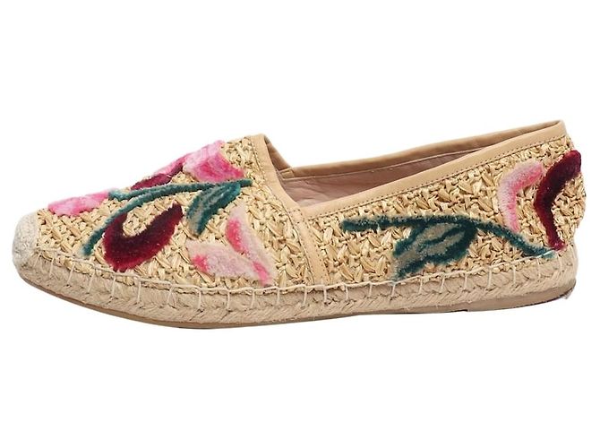 Ermanno Scervino Espadrilles mit neutralem Blumenmuster - Größe EU 39