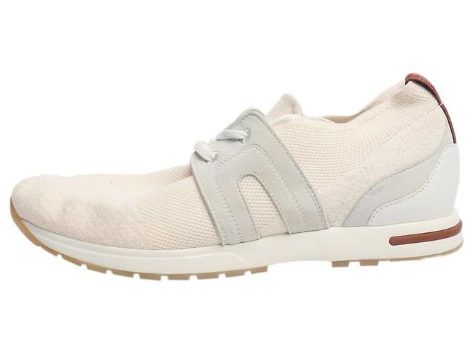 Loro Piana Baskets en maille crème - taille EU 39 Écru