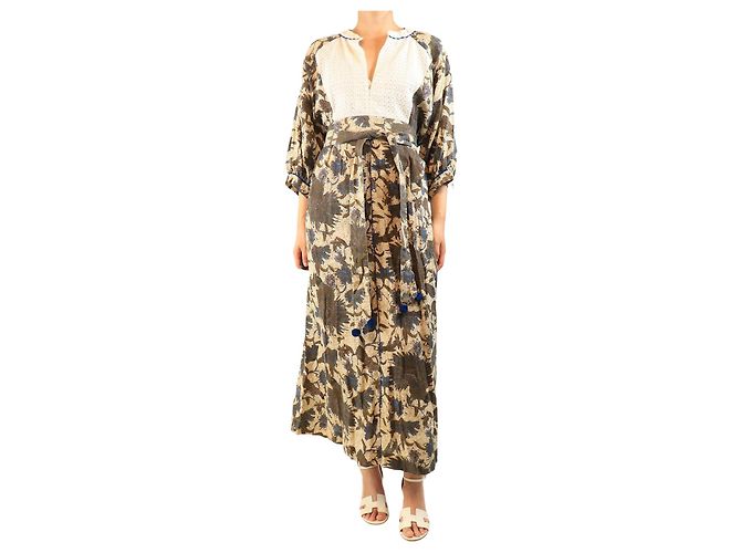 Autre Marque Maxikleid mit Mehrfarben-Print - Größe L
