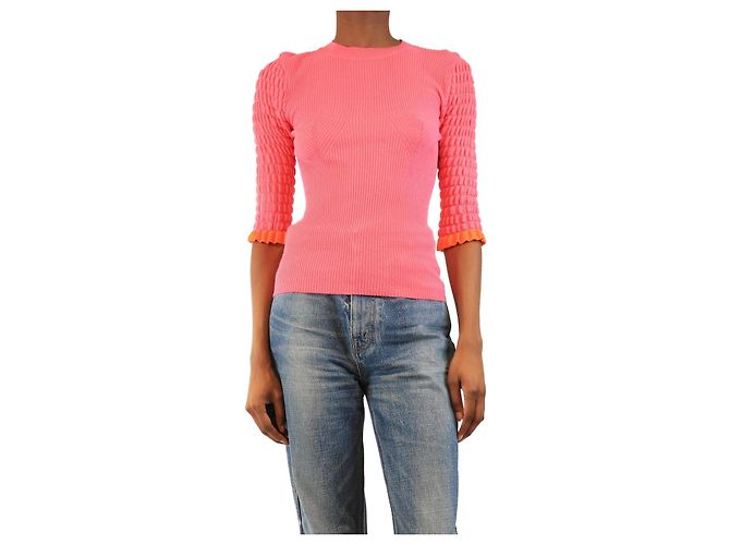 See by Chloé Top de punto rosa - talla XS