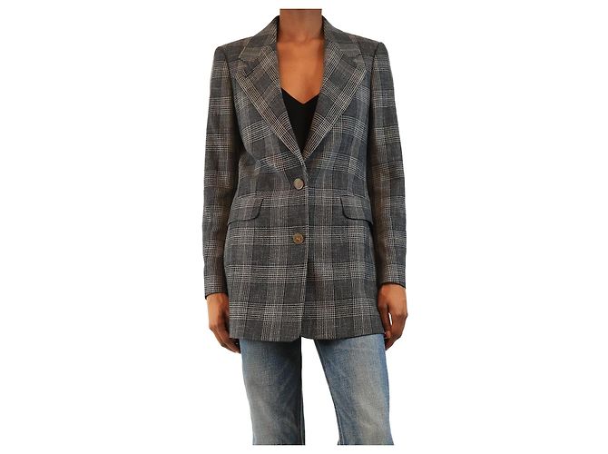 Acne Grey check blazer - size UK 6