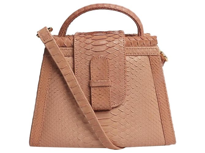 Autre Marque Sac 2way Emma en python rose