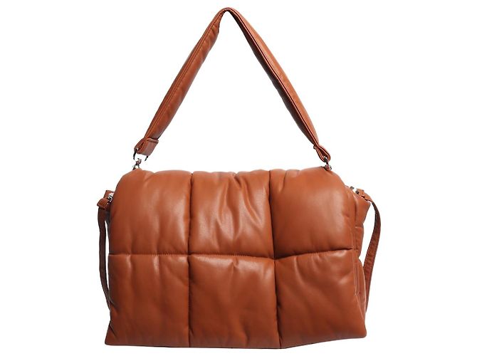 Autre Marque Bolsa de ombro acolchoada em couro sintético Wanda marrom