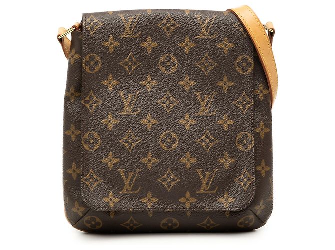 Louis Vuitton Marrom Monogram Musette Salsa PM Alça Curta