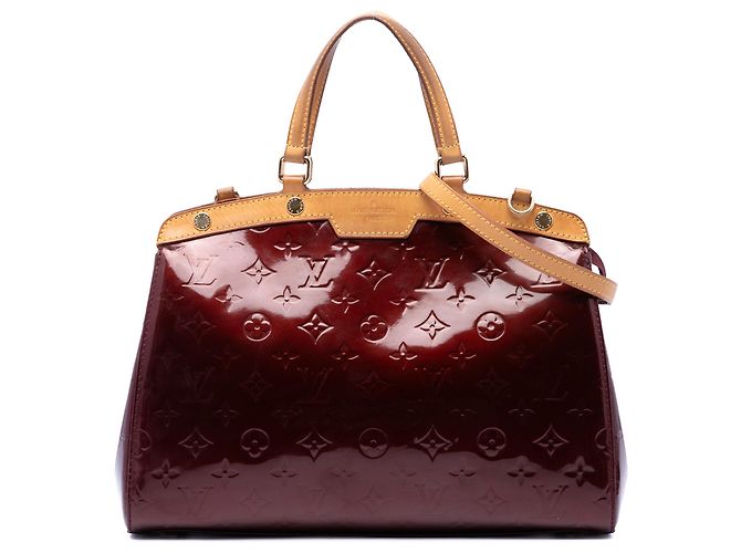 Louis Vuitton Red Monogram Vernis Brea MM Rouge Bordeaux