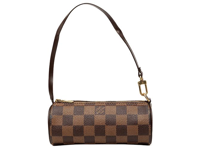Louis Vuitton Marrom Damier Ebene Papillon Pochette