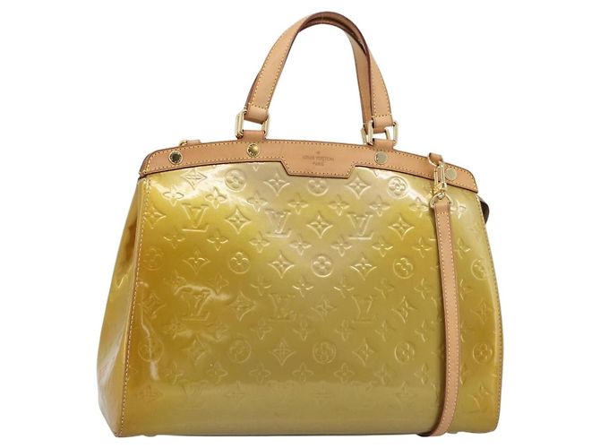 Louis Vuitton Brea Monogram Vernis GM Beige