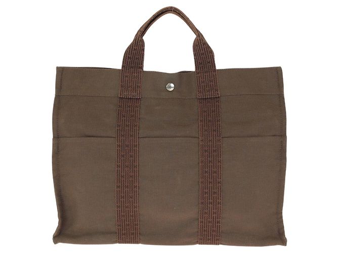 Hermès Bolsa Tote Hermes Herline MM Marrom
