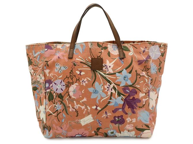 Borsa Tote in tela e pelle per bambini Gucci Multicolore