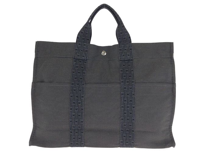 Hermès Hermes Herline MM Tote Bag Polyamid/Polyester Grau