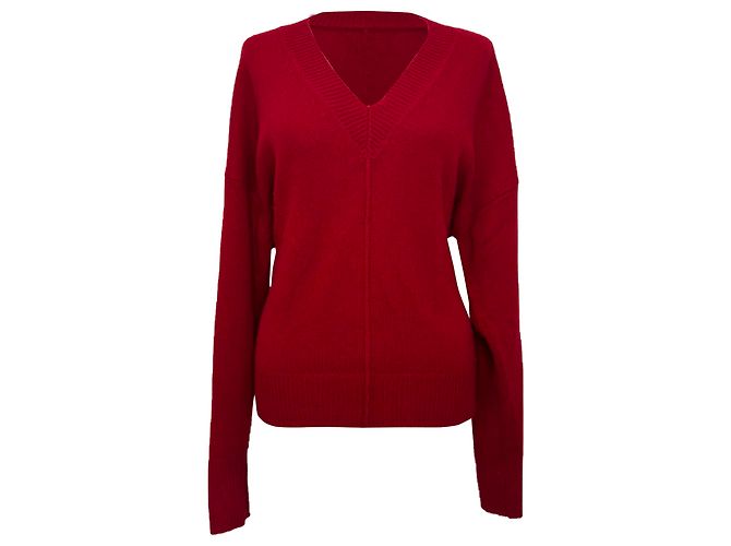 Maglione Amy in maglia con scollo a V di Isabel Marant in cashmere rosso