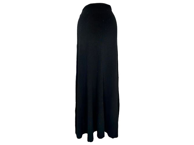Falda larga Basma de Ba&sh en viscosa negra Negro