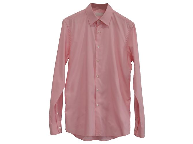 Camisa de botones Prada en algodón rosa