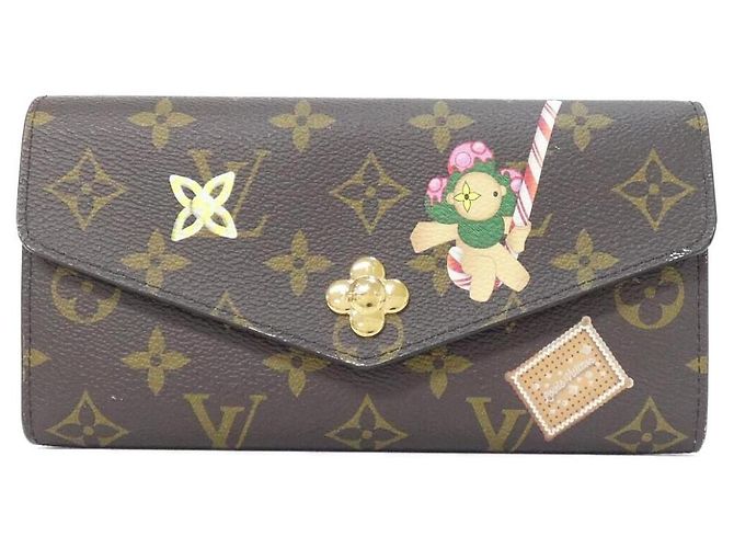Cartera larga Louis Vuitton Monogram Castaño
