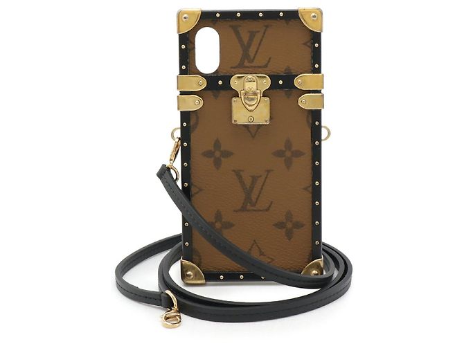 Louis Vuitton Eye Trunk Monogram Phone Case Brown 