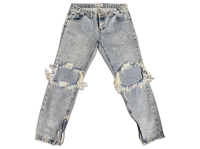 Autre Marque Jeans ONE x ONE TEASPOON Light Wash Distressed Blu chiaro