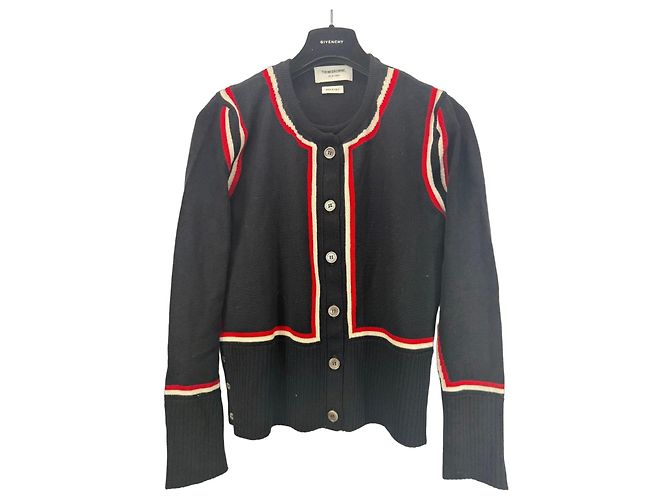 Thom Browne Wollcardigan Marineblau Weiß Rot