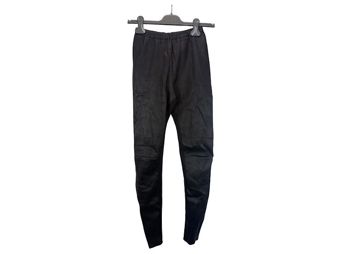 Loewe Leggings de piel sintética negros