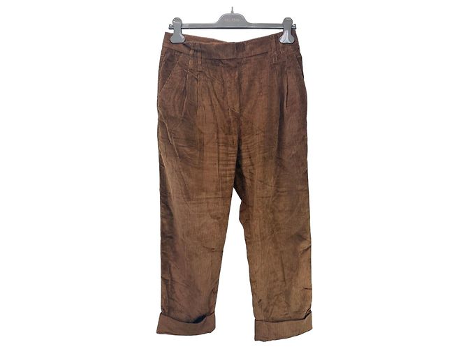 Brunello Cucinelli Cordhose Braun