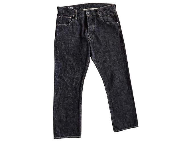 Jeans Selvedge visvim Social Sculpture 01.2R - Negro Azul oscuro