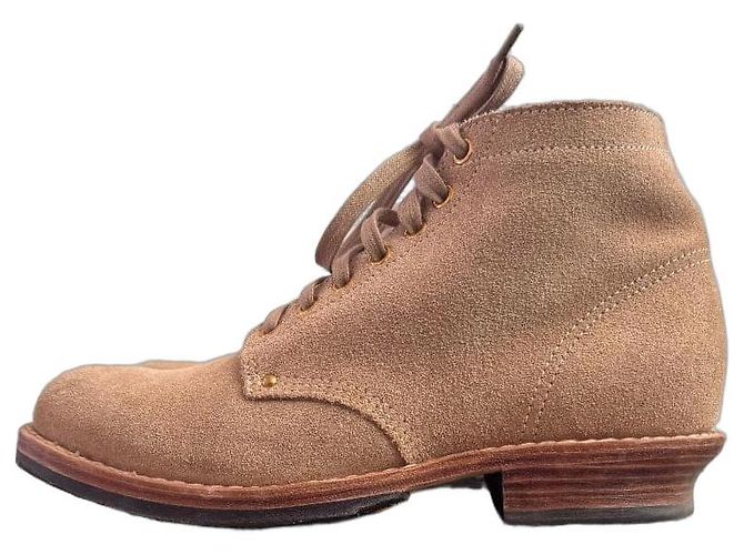 visvim Brigadier Boots Folk Suede Boots - Sand Braun Beige