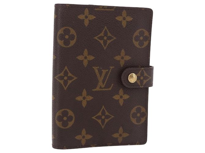 LOUIS VUITTON Monogram Agenda PM Day Planner Cover R20005 LV Auth bs35704