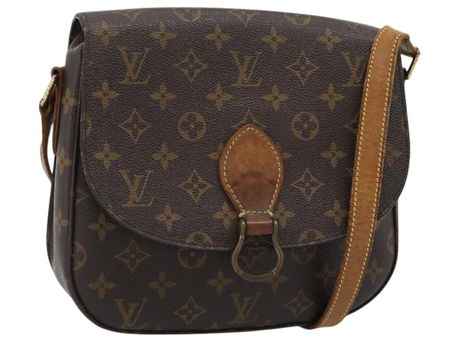 LOUIS VUITTON Bolsa de Ombro Monogram Saint Cloud GM M51242 LV Auth BA13499 Monograma