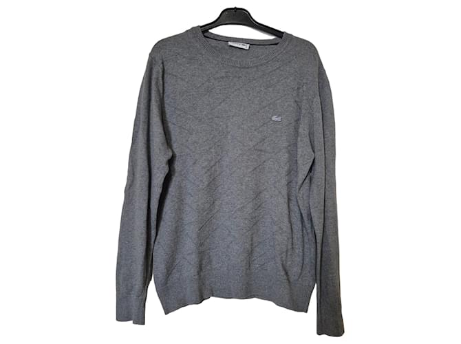 Lacoste Herren Baumwollpullover Grau 