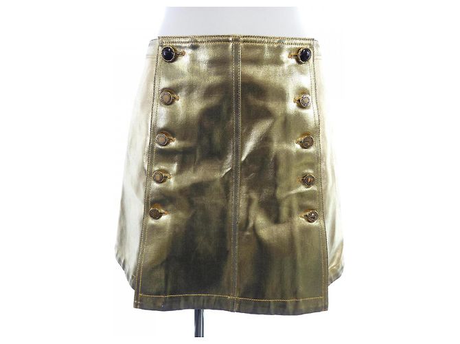 Gonna a trapezio Louis Vuitton D'oro