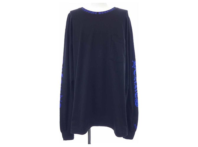 Autre Marque T-shirt Chrome Hearts NECK LOGO Nero Blu