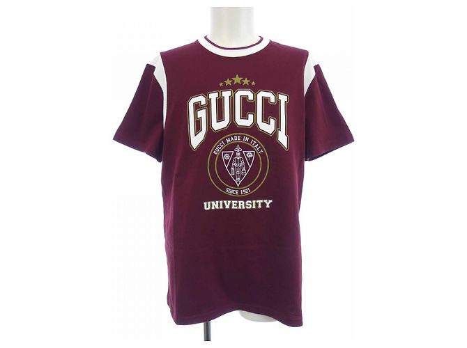 Camiseta de algodón Gucci Blanco Roja