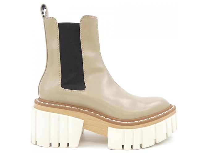 Stella Mc Cartney Bottines Stella McCartney Noir Blanc Beige