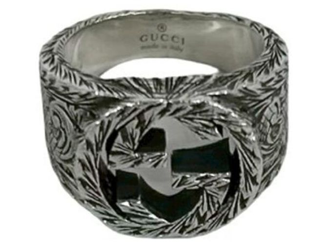 Anello Arabesque Interlocking G GUCCI Argento 