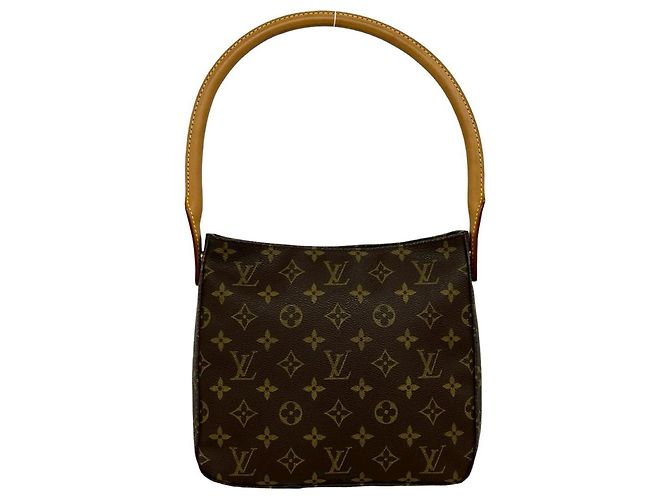 Bolsa de Ombro e Tote Louis Vuitton Looping MM Monogram Marrom