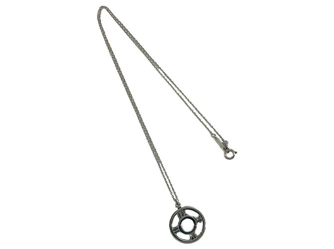 Tiffany & Co. Atlas Circle Halskette Silber