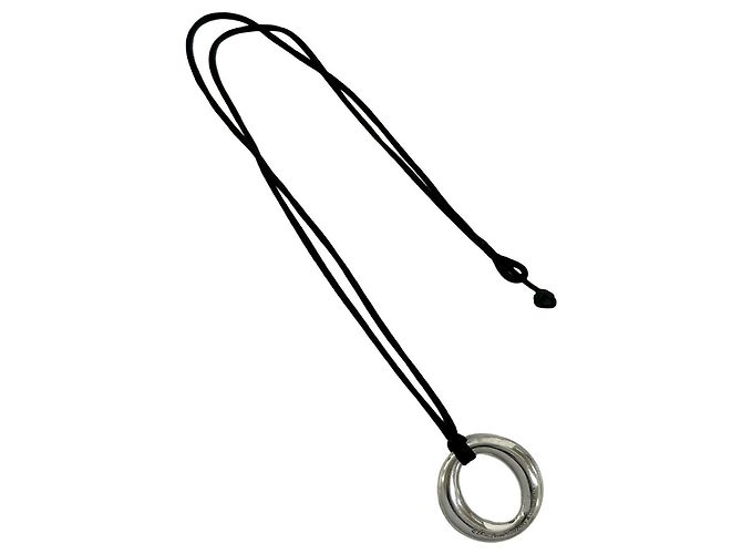 Tiffany & Co Collana Tiffany Vintage Sebiana Nero Argento