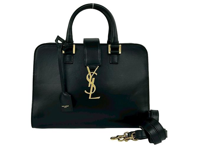Yves Saint Laurent Black Leather Handbag 