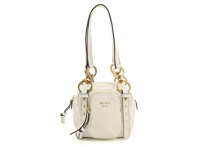 Prada Dangle Mini Handbag Weiß