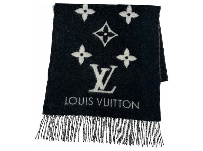 Louis Vuitton Stola aus schwarzem Kaschmir