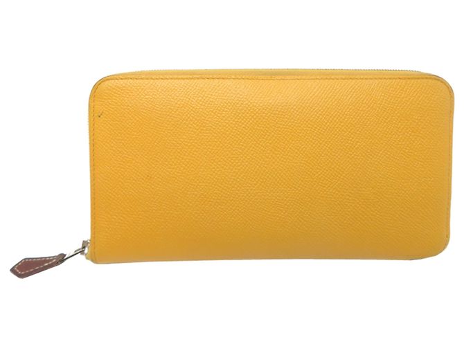 Hermès Cartera larga Azap Hermes en Jaune Ambre