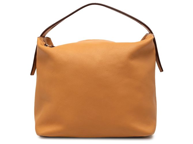 Bolsa de mão LOEWE em couro de bezerro marrom Caramelo
