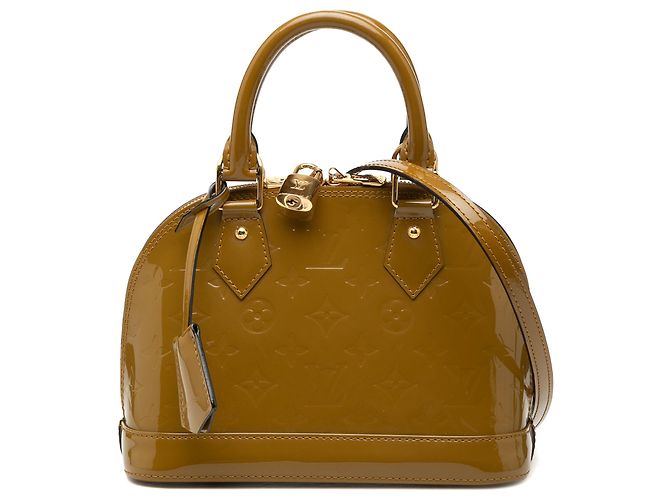 Louis Vuitton Alma BB en monogramme vernis vert Vert olive