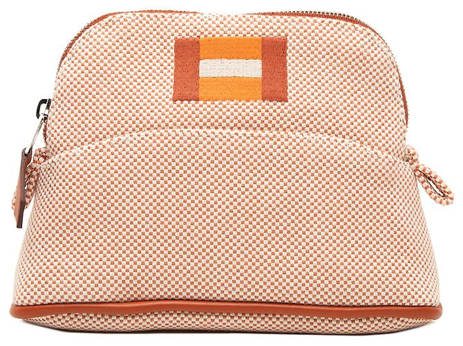 Hermès Bolide Mini Baumwoll-Etui Orange