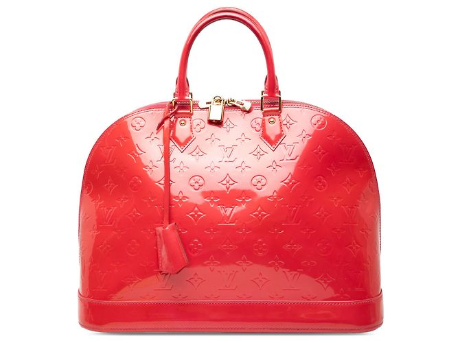 Louis Vuitton Alma GM Vernis Monogram Rojo Roja