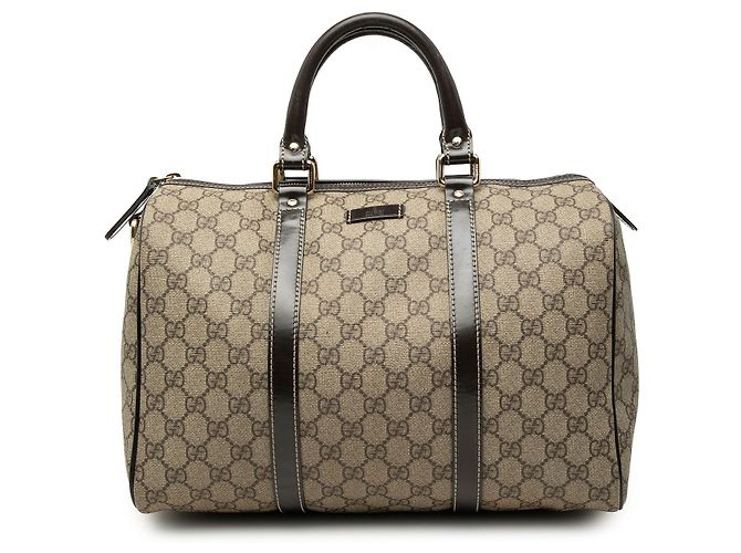 Sac Boston Joy GG Supreme beige taille Medium de Gucci