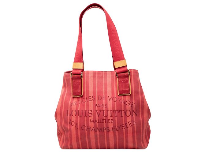 Louis Vuitton Cabas PM em canvas vermelho Plein Soleil