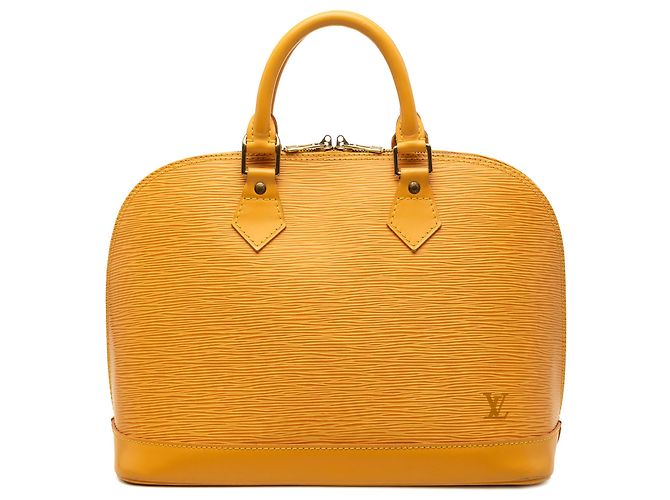Louis Vuitton Orange Epi Alma PM Laranja