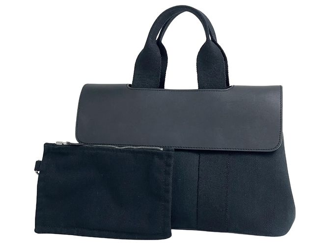 Hermès Sac cabas Hermes Valparaiso PM Noir