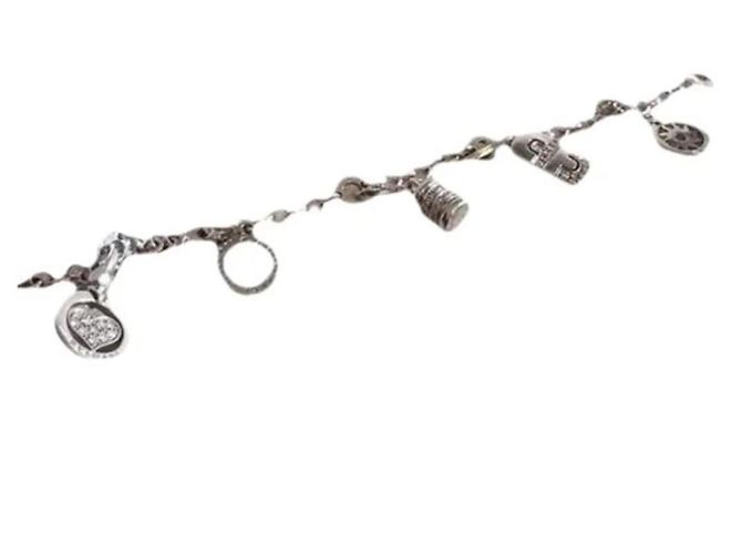 Bulgari Bvlgari Pulsera Charm Oro Blanco 18K Plata