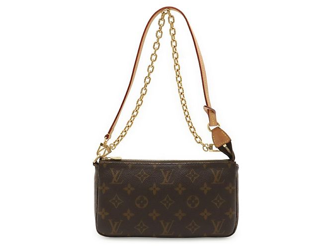 Bolso Louis Vuitton Pochette Accessoires Monogram 2way Castaño